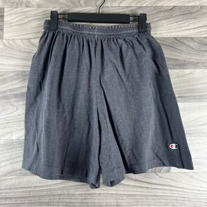 Champion Shorts Womens L Gray Heathered Pull On‎ Cotton Blend Retro Athletic